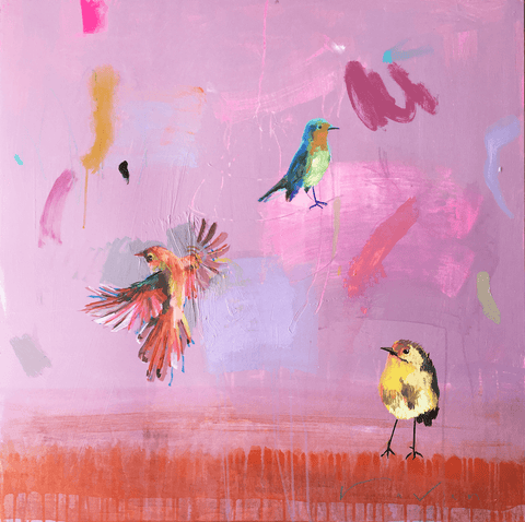 dancing in the sunset 36x36