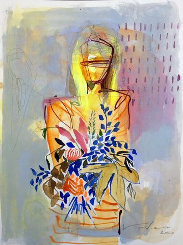 'Girl' on paper XI 9x12