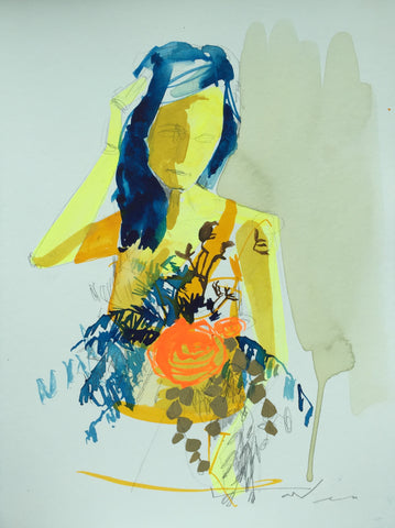 'Girl' on paper XXII 9x12