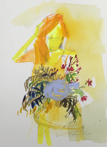 'Girl' on paper XXV 9x12