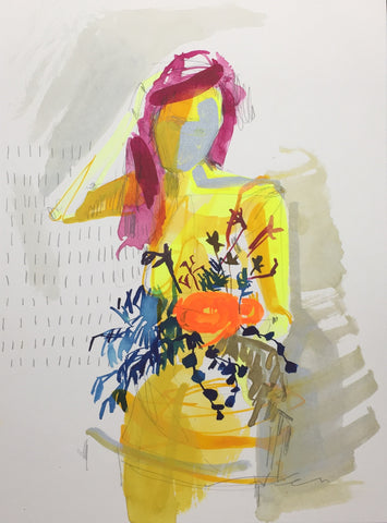 'Girl' on paper XXIII 9x12