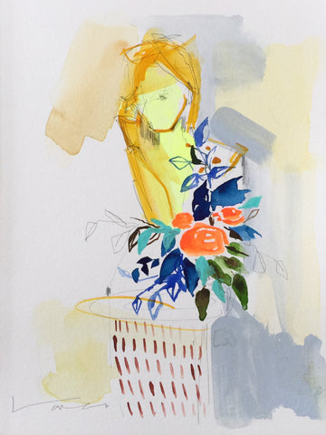 'Girl' on paper XIX 9x12