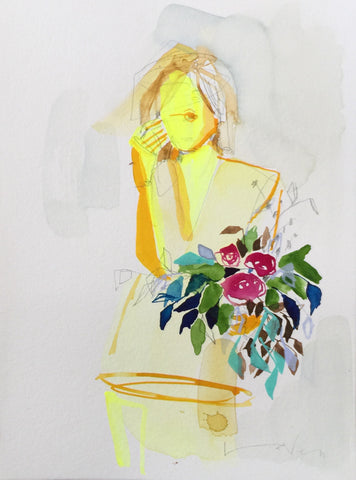 'Girl' on paper XV 9x12