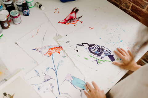 Surprise Bird Drawing